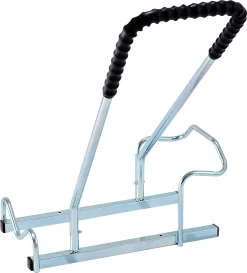 Mottez Fahrradständer Für 2 Fahrräder, Grundmodul, Verzinkter Stahl, Bügel Mit Gummi, B 670 X T 590 X H 740 Mm