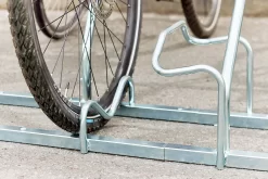 Mottez Fahrradständer Für 2 Fahrräder, Grundmodul, Verzinkter Stahl, Bügel Mit Gummi, B 670 X T 590 X H 740 Mm -Lager und Betriebslager mottez fahrradstaender fuer 2 fahrraeder grundmodul verzinkter stahl buegel mit gummi b 670 x t 590 x h 740 mm img SI 194977 D
