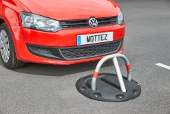 Mottez Parkplatzbügel Mit Gummisockel, Europ. Zylinderschloss, B 680 X T 720 X H 400 Mm -Lager und Betriebslager mottez parkplatzbuegel mit gummisockel europ zylinderschloss b 680 x t 720 x h 400 mm img SI 125688 N