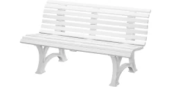 Parkbank, 3-Sitzer, L 1500 Mm, Weiß