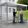 Raucherunterstand WSM Jena Maxi, Outdoor, Für 4-5 Personen, B 2960 X T 1580 X H 2360 Mm, Verzinkt