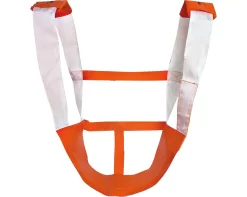 Rettungssitz KOMBI, Stabile Klettverbindung, Orange