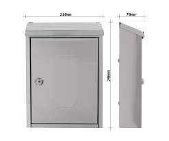 Rottner Briefkasten Ferrara, Wandmontage, Zylinderschloss, 2 Schlüssel, Edelstahl, B 210 X T 70 X H 290 Mm -Lager und Betriebslager rottner briefkasten ferrara wandmontage zylinderschloss 2 schluessel edelstahl b 210 x t 70 x h 290 mm img WS 593956 C