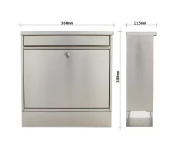 Rottner Briefkasten Hochhaus II, Wandmontage, Postrolle, Zylinderschloss, 2 Schlüssel, Edelstahl, B 360 X T 115 X H 380 Mm, Inkl. Akku-Hitzeaufkleber 9 Rottner Briefkasten Hochhaus II, Wandmontage, Postrolle, Zylinderschloss, 2 Schlüssel, Edelstahl, B 360 X T 115 X H 380 Mm, Inkl. Akku-Hitzeaufkleber -Lager und Betriebslager rottner briefkasten hochhaus ii wandmontage postrolle zylinderschloss 2 schluessel edelstahl b 360 x t 115 x h 380 mm inkl akku hitzeaufkleber img WS 593961 D