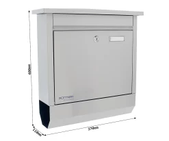 Rottner Briefkasten Lettero Inox, Wandmontage, Namensschlid & Postrolle, Zylinderschloss, Inkl. 2 Schlüssel, Edelstahl, B 370 X T 100 X H 410 Mm 9 Rottner Briefkasten Lettero Inox, Wandmontage, Namensschlid & Postrolle, Zylinderschloss, Inkl. 2 Schlüssel, Edelstahl, B 370 X T 100 X H 410 Mm -Lager und Betriebslager rottner briefkasten lettero inox wandmontage namensschlid postrolle zylinderschloss inkl 2 schluessel edelstahl b 370 x t 100 x h 410 mm img WS 593951 D