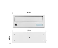 Rottner Briefkasten Modul ELM MZ Weiß -Lager und Betriebslager rottner briefkasten modul elm mz weiss img WS 599952 C