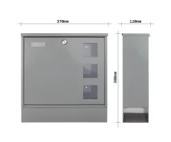 Rottner Briefkasten Postale, Wandmontage, Namensschlid/Postrolle/Sichtfenster, Zylinderschloss, 2 Schlüssel, Stahlblech, B 365 X T 120 X H 380 Mm 11 Rottner Briefkasten Postale, Wandmontage, Namensschlid/Postrolle/Sichtfenster, Zylinderschloss, 2 Schlüssel, Stahlblech, B 365 X T 120 X H 380 Mm -Lager und Betriebslager rottner briefkasten postale wandmontage namensschlid postrolle sichtfenster zylinderschloss 2 schluessel stahlblech b 365 x t 120 x h 380 mm img WS 593980 E