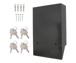 Rottner Briefkastenanlage Depot 4 Silber / Schwarz -Lager und Betriebslager rottner briefkastenanlage depot 4 silber schwarz img WS 599945 F