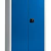 Schäfer Shop Select Aktenschrank MSI 2408, Stahl, B 800 X T 400 X H 1935 Mm, Lichtgrau/enzianblau