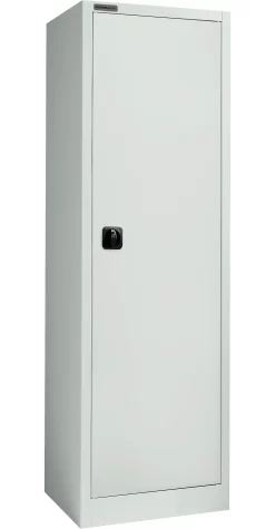 Schäfer Shop Select Materialschrank MS 2506, Leergehäuse, B 600 X T 500 X H 1935 Mm, Feinblech, Lichtgrau