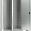 Schäfer Shop Select Materialschrank MS 2512, Leergehäuse Mit Mitteltrennwand, B 1200 X T 500 X H 1935 Mm, Lichtgrau/lichtgrau
