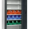 Schäfer Shop Select Materialschrank MSI 2409, Mit 12 Kästen LF 322, 6 Fachböden, B 950 X T 400 X H 1935 Mm, Stahl, Lichtgrau/anthrazitgrau