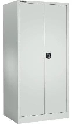 Schäfer Shop Select Materialschrank MSI 2509, 5 OH, 4 Zwischenböden, Zylinderschloss, B 950 X T 500 X H 1935 Mm, Lichtgrau RAL 7035/lichtgrau RAL 7035