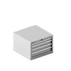 Schäfer Shop Select Schubladenschrank 27-27, 4 Schubl., Bis 200 Kg, B 564 X T 572 X H 400 Mm, Lichtgrau/lichtgrau