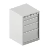 Schäfer Shop Select Schubladenschrank 27-27, 4 Schübe, Bis 75 Kg, B 564 X T 572 X H 850 Mm, Lichtgrau/lichtgrau