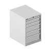 Schäfer Shop Select Schubladenschrank 27-36, 6 Schübe, Bis 75 Kg, B 564 X T 725 X H 850 Mm, Lichtgrau/lichtgrau