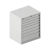 Schäfer Shop Select Schubladenschrank 36-27, 8 Schübe, Bis 75 Kg, B 717 X T 572 X H 850 Mm, Lichtgrau