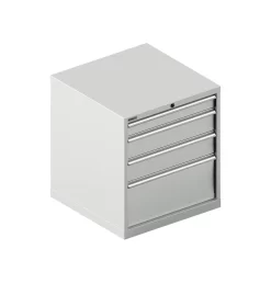 Schäfer Shop Select Schubladenschrank 36-36, 4 Schübe, Bis 75 Kg, B 717 X T 725 X H 800 Mm, Lichtgrau