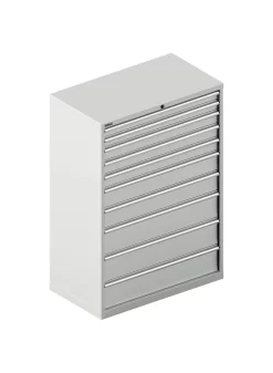 Schäfer Shop Select Schubladenschrank 54-27, 10 Schübe, Bis 75 Kg, B 1023 X T 572 X H 1450 Mm, Lichtgrau