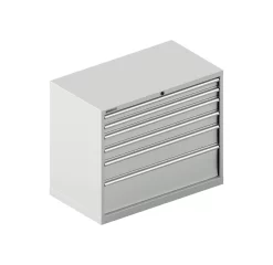 Schäfer Shop Select Schubladenschrank 54-27, 6 Schübe, Bis 75 Kg, B 1023 X T 572 X H 850 Mm, Lichtgrau