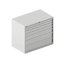 Schäfer Shop Select Schubladenschrank 64-36, 7 Schübe, Bis 75 Kg, B 1193 X T 725 X H 1000 Mm, Lichtgrau