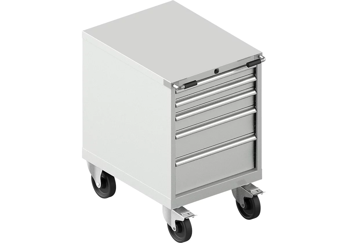 Schäfer Shop Select Schubladenschrank Mit Rollen WSK 27-36, 5 Schübe, Bis 75 Kg, B 564 X T 725 X H 920 Mm, Lichtgrau/lichtgrau 1 Schäfer Shop Select Schubladenschrank Mit Rollen WSK 27-36, 5 Schübe, Bis 75 Kg, B 564 X T 725 X H 920 Mm, Lichtgrau/lichtgrau