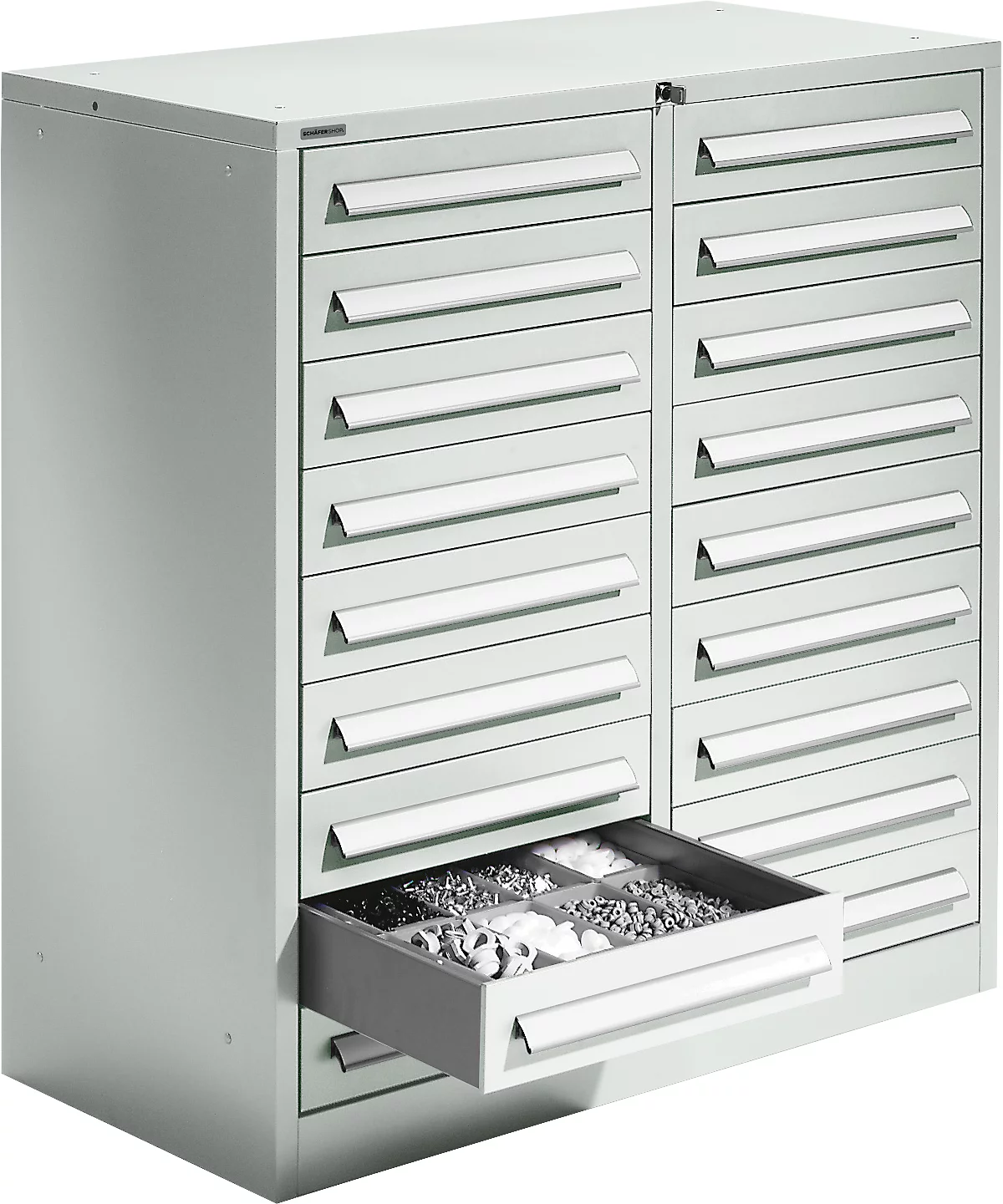 Schäfer Shop Select Schubladenschrank SF 180, 18 Schübe, Lichtgrau RAL 7035 Lichtgrau RAL 7035 1 Schäfer Shop Select Schubladenschrank SF 180, 18 Schübe, Lichtgrau RAL 7035 Lichtgrau RAL 7035
