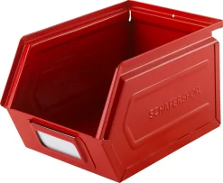 Schäfer Shop Select Sichtlagerkasten, Stahl, L 238 X B 149 X H 128 Mm, 3,5 L, 8 Kg, RAL 3000 (feuerrot) -Lager und Betriebslager schaefer shop select sichtlagerkasten stahl l 238 x b 149 x h 128 mm 3 5 l 8 kg ral 3000 feuerrot img SI 883322 B cut