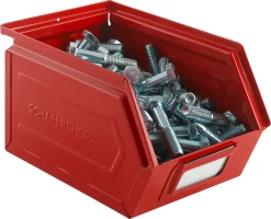 Schäfer Shop Select Sichtlagerkasten, Stahl, L 238 X B 149 X H 128 Mm, 3,5 L, 8 Kg, RAL 3000 (feuerrot) -Lager und Betriebslager schaefer shop select sichtlagerkasten stahl l 238 x b 149 x h 128 mm 3 5 l 8 kg ral 3000 feuerrot img SI 883322 C cut