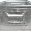 Schäfer Shop Select Stapelbox, Gelocht, 26,5 L, 150 Kg, L 449 X B 308 X H 201 Mm, Stahlblech, Galvanisch Verzinkt