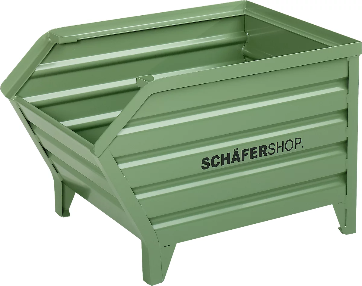 Schäfer Shop Select Transport- Und Stapelbehälter, B 1010 X T 520 X H 610 Mm, Resedagrün RAL 6011, Bis 800 Kg 1 Schäfer Shop Select Transport- Und Stapelbehälter, B 1010 X T 520 X H 610 Mm, Resedagrün RAL 6011, Bis 800 Kg