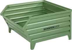 Schäfer Shop Select Transport- Und Stapelbehälter, B 1210 X T 820 X H 610 Mm, Resedagrün RAL 6011, Bis 1000 Kg