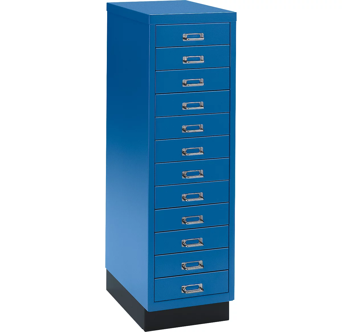 Schubladenschrank DIN A4, Mit 12 Schubladen, 940 Mm Hoch, Enzianblau 1 Schubladenschrank DIN A4, Mit 12 Schubladen, 940 Mm Hoch, Enzianblau