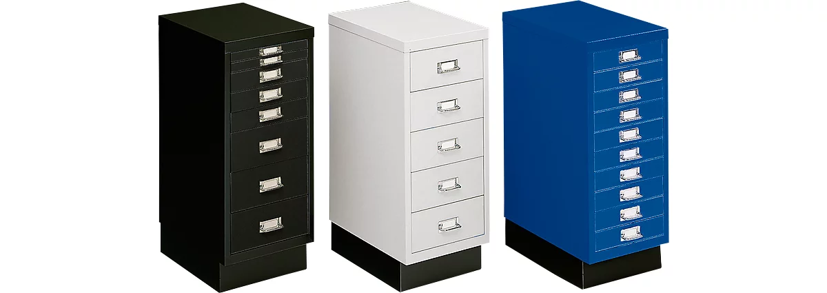 Schubladenschrank DIN A4, Mit 15 Schubladen, 940 Mm Hoch, Enzianblau 3 Schubladenschrank DIN A4, Mit 15 Schubladen, 940 Mm Hoch, Enzianblau – Bild 3