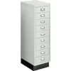Schubladenschrank DIN A4, Mit 9 Schubladen, 940 Mm Hoch, Lichtgrau