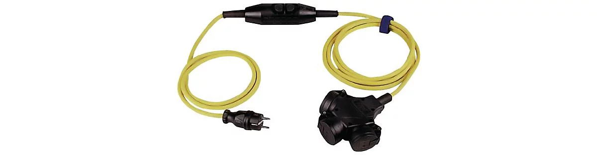 Schutzkontaktverlängerung 16 A 230 V 4,5m H07RN-F 3x1,5 Mm2 Gelb IP44 1 Schutzkontaktverlängerung 16 A 230 V 4,5m H07RN-F 3x1,5 Mm2 Gelb IP44