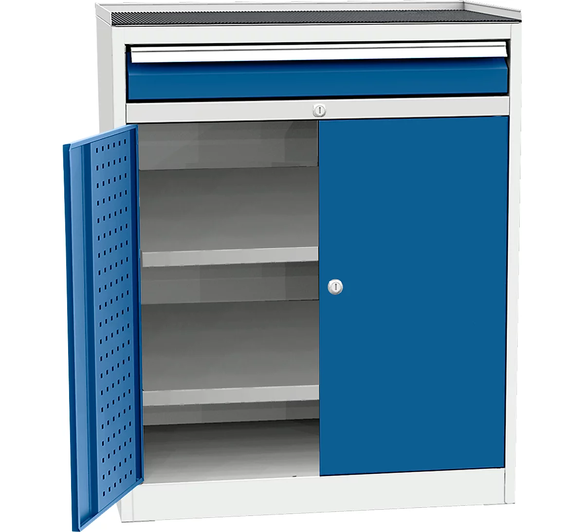 Schwerlastschrank, Stahlfeinblech, Maße B 950 X T 600 X H 1180 Mm 1 Schwerlastschrank, Stahlfeinblech, Maße B 950 X T 600 X H 1180 Mm