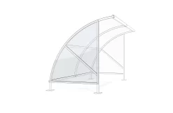 Seitenwand Für Überdachungssystem Modell Bamberg Transparent B 2040/4080 Mm, Links, Polycarbonat