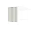 Seitenwand Für Überdachungssystem WSM Leipzig Grundeinheit, T 2200 Mm, Trapezblech, Grauweiß RAL 9002
