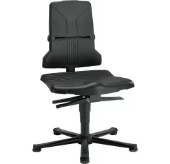 Sintec ESD-Arbeitsdrehstuhl, Mit Gleitern (ohne Polsterelement)