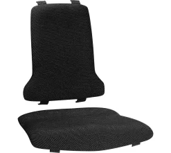 Sintec Wechselpolster, Mit Lendenbausch, Stoffpolster, Duotec Schwarz Meliert