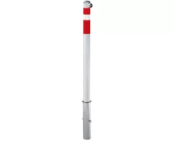 Sperrpfosten, Herausnehmbar, Mit Feuerwehr-Dreikantschloss