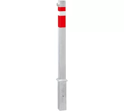 Stahlpfosten, Heraushebbar, Mit Feuerwehr-Dreikantschloss