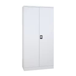 Stahlschrank, 4 Fachböden, 5 OH, H 1950 X B 920 X T 500 Mm, Lichtgrau/lichtgrau