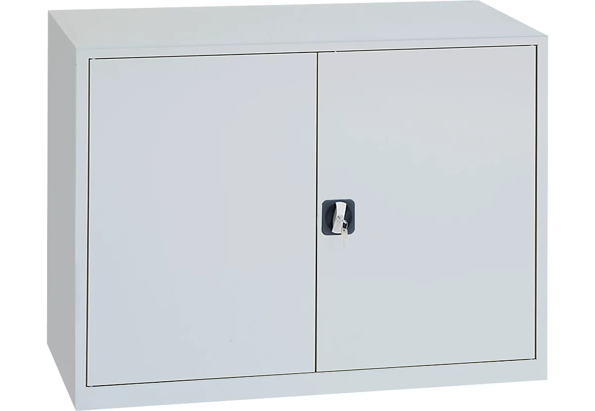 Stahlschrank, Höhenverstellbarer Fachboden, Abschließbar, H 750 Mm, Lichtgrau/lichtgrau 1 Stahlschrank, Höhenverstellbarer Fachboden, Abschließbar, H 750 Mm, Lichtgrau/lichtgrau