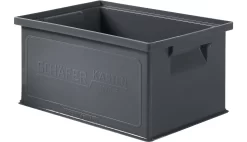Stapelkasten Serie 14/6-3, Aus PP, ESD-leitfähig, Inhalt 7 L, Schwarz