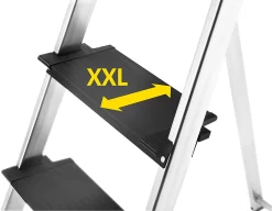 Stufen-Stehleiter Hailo L100 TopLine, EN 131, Mit Multifunktionsschale & Haltebügel, Bis 150 Kg, 3 Stufen 10 Stufen-Stehleiter Hailo L100 TopLine, EN 131, Mit Multifunktionsschale & Haltebügel, Bis 150 Kg, 3 Stufen -Lager und Betriebslager stufen stehleiter hailo l100 topline en 131 mit multifunktionsschale haltebuegel bis 150 kg 3 stufen img SI 124467 D cut