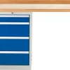 TOP-Werkbank, Werkbankschrank, 4 Schübe, Anbaueinheit, 1500 Mm Breit