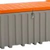 Transport- Und Pritschenbox CEMO CEMbox 750, Polyethylen, 750 L, L 1700 X B 840 X H 800 Mm, Stapelbar, Grau/orange