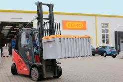 Transport- Und Pritschenbox CEMO CEMbox 750, Polyethylen, 750 L, L 1700 X B 840 X H 800 Mm, Stapelbar, Mit Seitentür, Grau/orange -Lager und Betriebslager transport und pritschenbox cemo cembox 750 polyethylen 750 l l 1700 x b 840 x h 800 mm stapelbar mit seitentuer grau orange img SI 460409 D A8